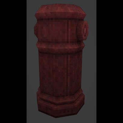 Decorative fire hydrant.