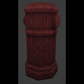Decorative fire hydrant.