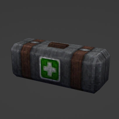 Regular tin medkit.
