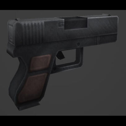 Pistol viewmodel. Heavily based off the original Glock design, taking aesthetic cues from mid 20th century firearms.
