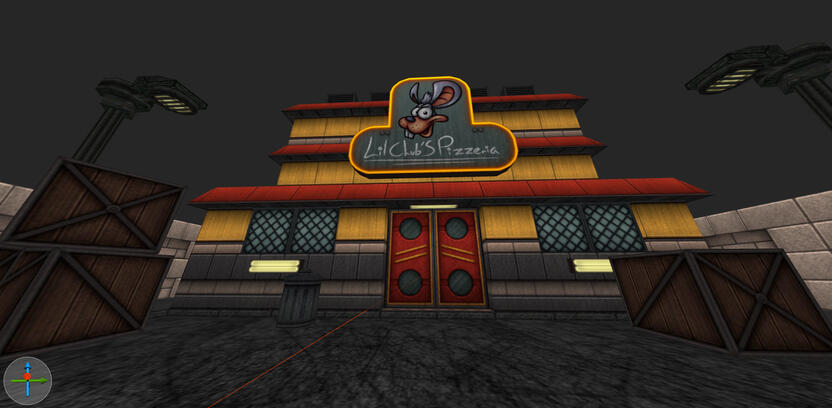 Work in progress screenshot for a boss level.